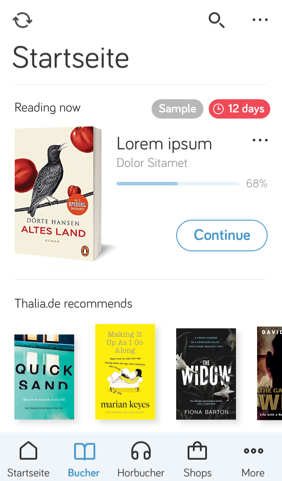 Home Screen Final Design