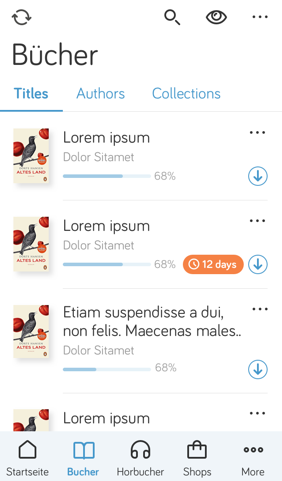 Books List View Final Design