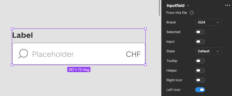 Single shared component